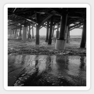 Underneath The Cocoa Beach Pier, Cocoa Beach, Florida USA Sticker